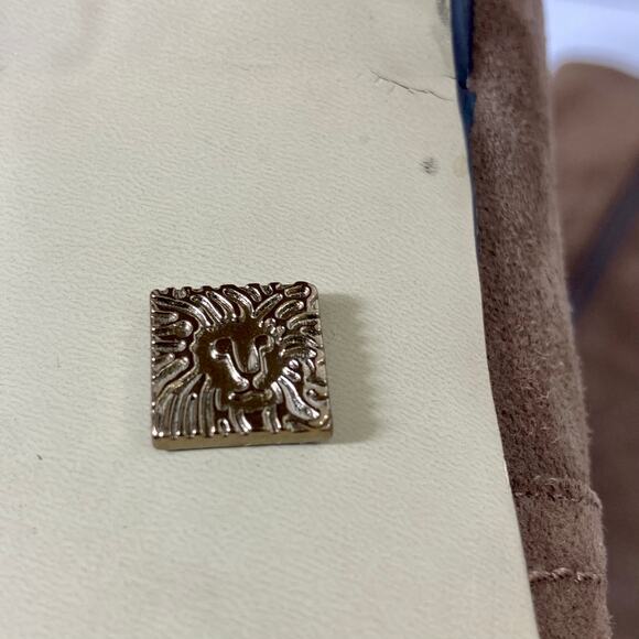 Brown suede mid calf boots, Anne Klein womens 7.5 brown hi heel platform bootie - Picture 8 of 14